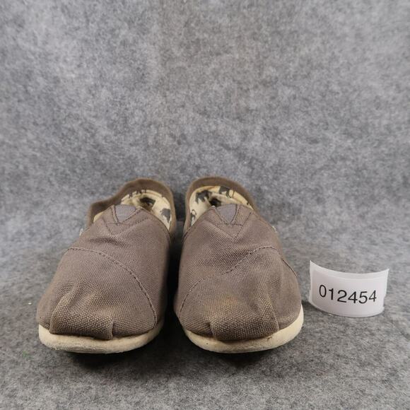 Toms Shoes Womens 7 Flats Slip On Alpargata Loafer Sneaker Casual Canvas Gray - Picture 2 of 11